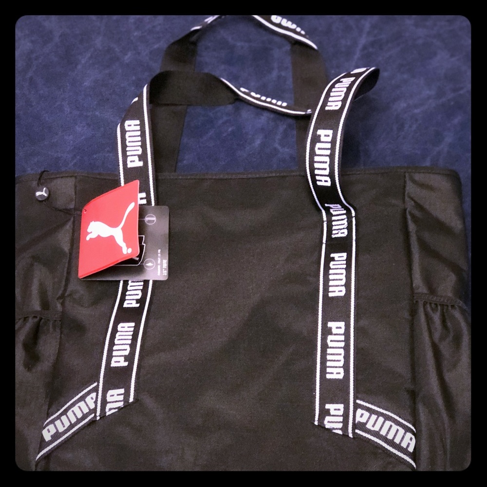 Black Puma tote bag
